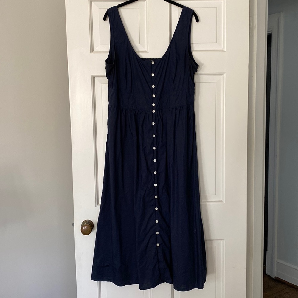J Crew navy blue sundress